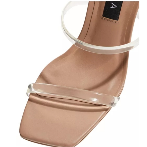 Aqua Kyle High Heel Slide Sandals Nude -6.5 - Picture 5 of 8